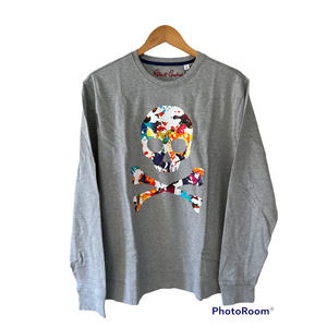 NWT, Robert Graham Skull Knockout crew neck shirt, New in Box, Men’s Large